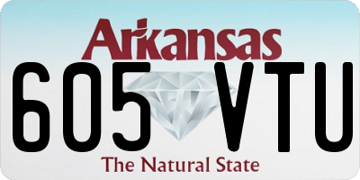 AR license plate 605VTU
