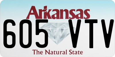 AR license plate 605VTV