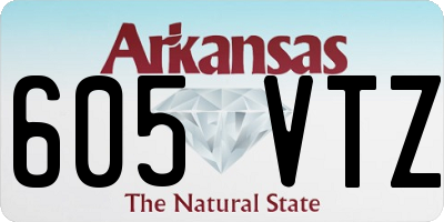 AR license plate 605VTZ