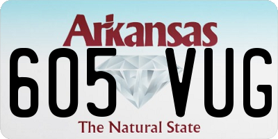 AR license plate 605VUG