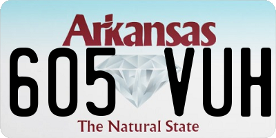 AR license plate 605VUH