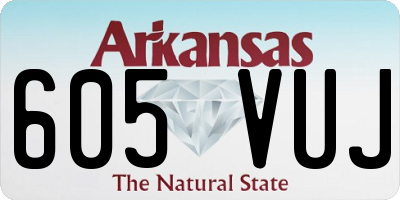 AR license plate 605VUJ