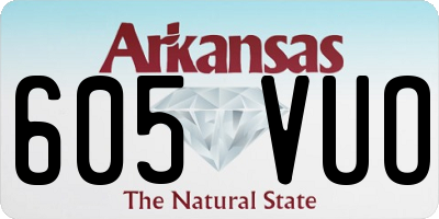 AR license plate 605VUO