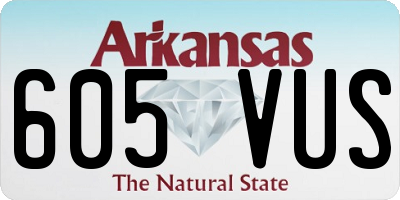 AR license plate 605VUS