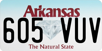 AR license plate 605VUV