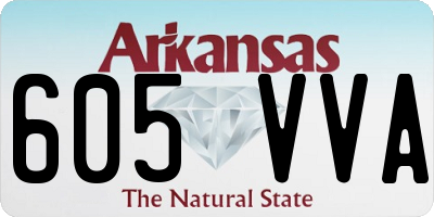AR license plate 605VVA
