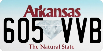 AR license plate 605VVB