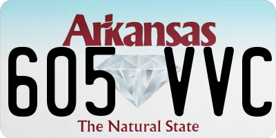 AR license plate 605VVC