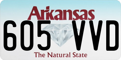 AR license plate 605VVD