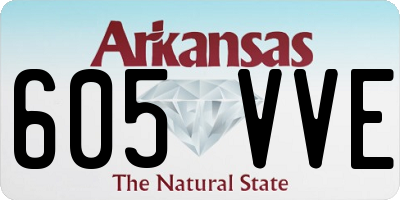 AR license plate 605VVE