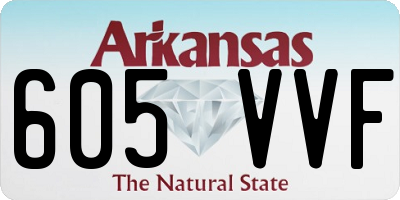AR license plate 605VVF