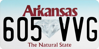 AR license plate 605VVG