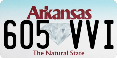 AR license plate 605VVI