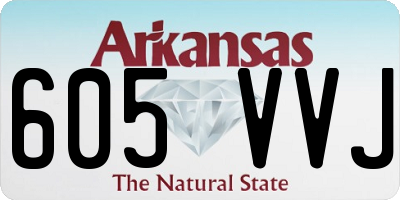 AR license plate 605VVJ