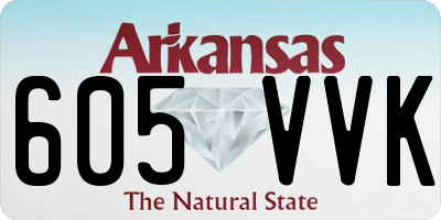 AR license plate 605VVK