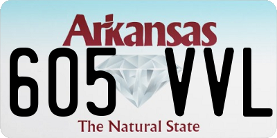 AR license plate 605VVL