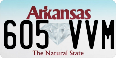 AR license plate 605VVM