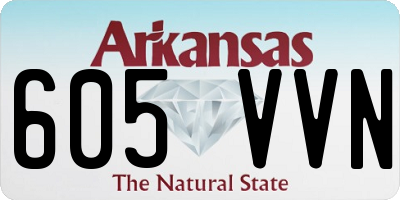 AR license plate 605VVN
