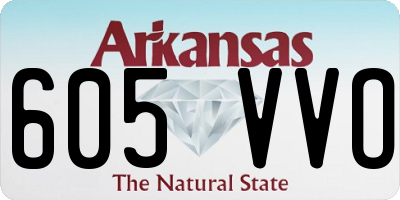 AR license plate 605VVO
