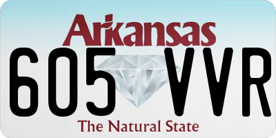 AR license plate 605VVR