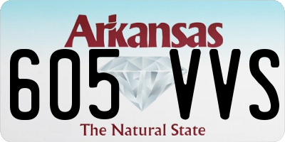 AR license plate 605VVS