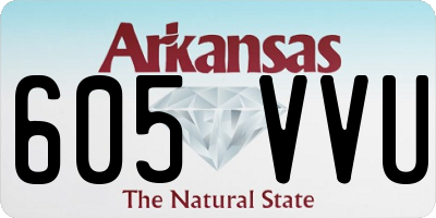 AR license plate 605VVU