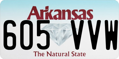 AR license plate 605VVW