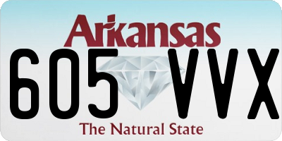 AR license plate 605VVX