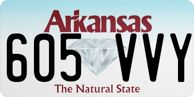 AR license plate 605VVY