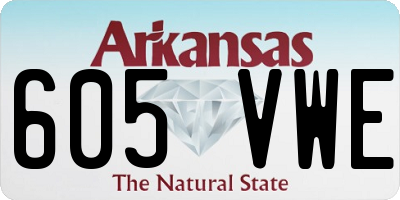 AR license plate 605VWE