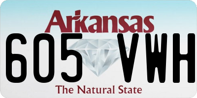 AR license plate 605VWH