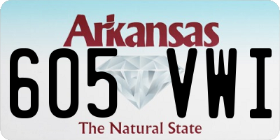 AR license plate 605VWI
