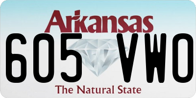 AR license plate 605VWO