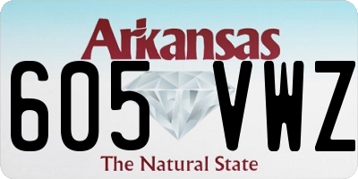 AR license plate 605VWZ