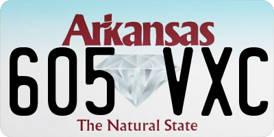 AR license plate 605VXC