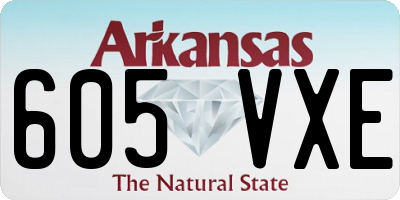 AR license plate 605VXE