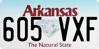 AR license plate 605VXF