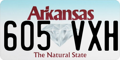 AR license plate 605VXH