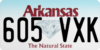 AR license plate 605VXK