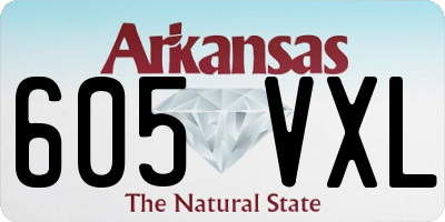 AR license plate 605VXL