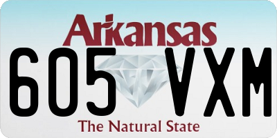 AR license plate 605VXM