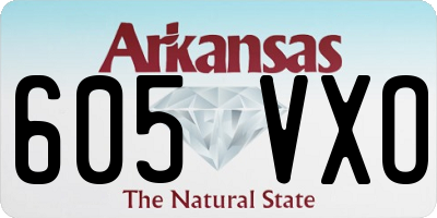 AR license plate 605VXO