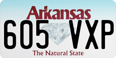 AR license plate 605VXP