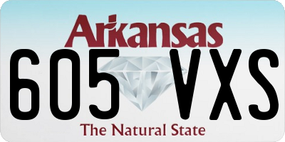 AR license plate 605VXS