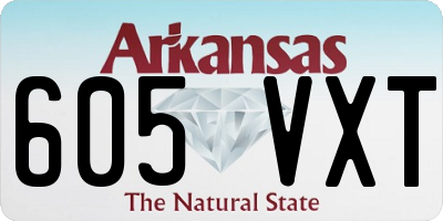AR license plate 605VXT