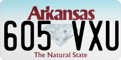 AR license plate 605VXU