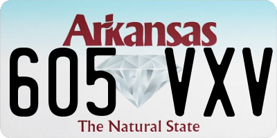 AR license plate 605VXV