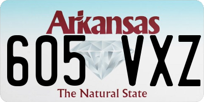 AR license plate 605VXZ