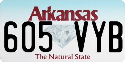 AR license plate 605VYB