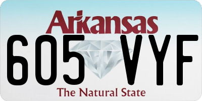AR license plate 605VYF